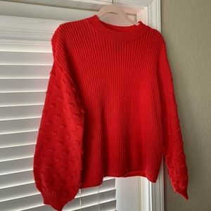 Red sweater